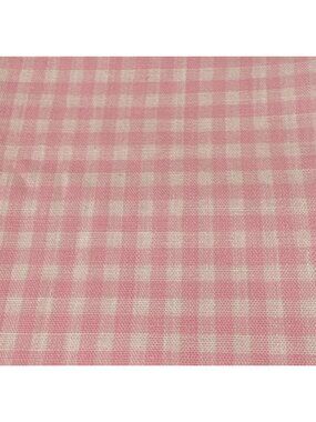 Pink Gingham Cotton Checkered Fat Quarter 18x22" Fabric Sewing Crafts